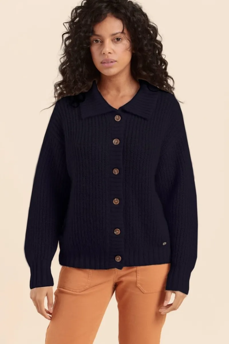 Cheap cardigan boutonné TIGA Femme Pulls, Cardigans