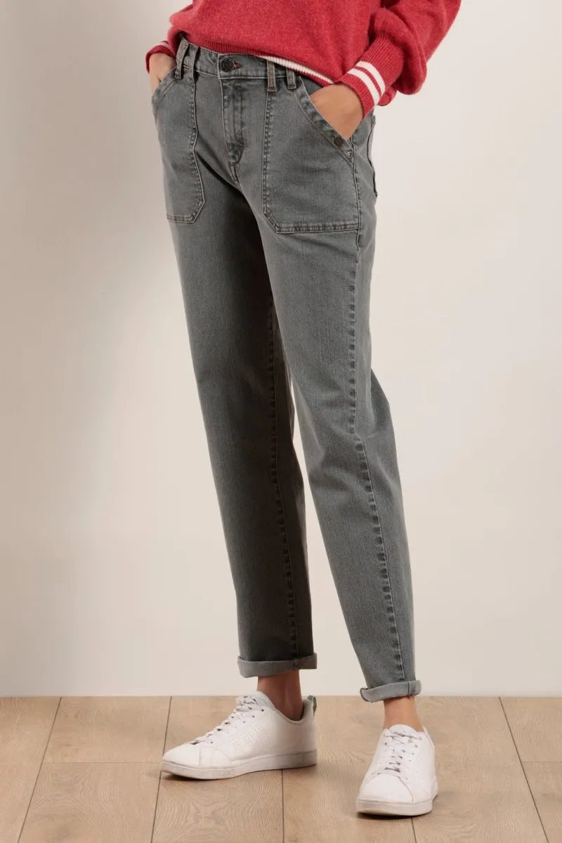 Discount Jean PIMORI taille haute écoresponsable Femme Pantalons, Jeans