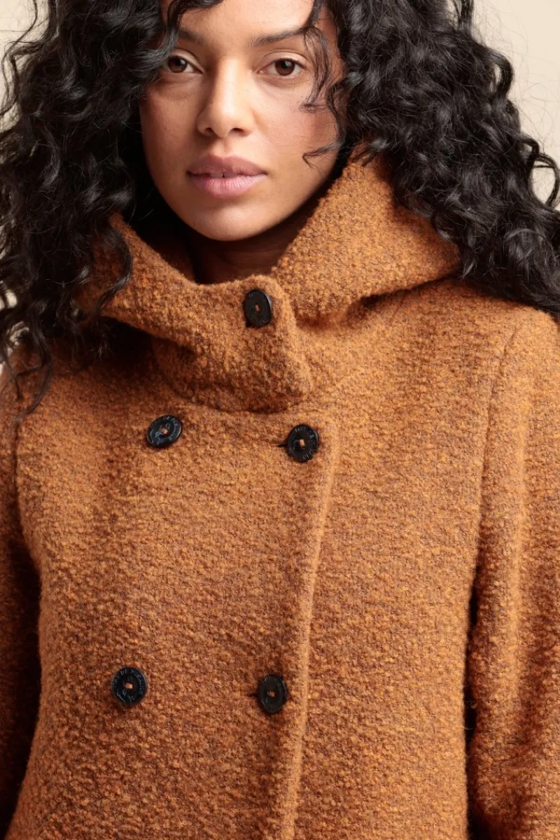 Flash Sale manteau à capuche FROSON en lainage mousseux Femme Manteaux