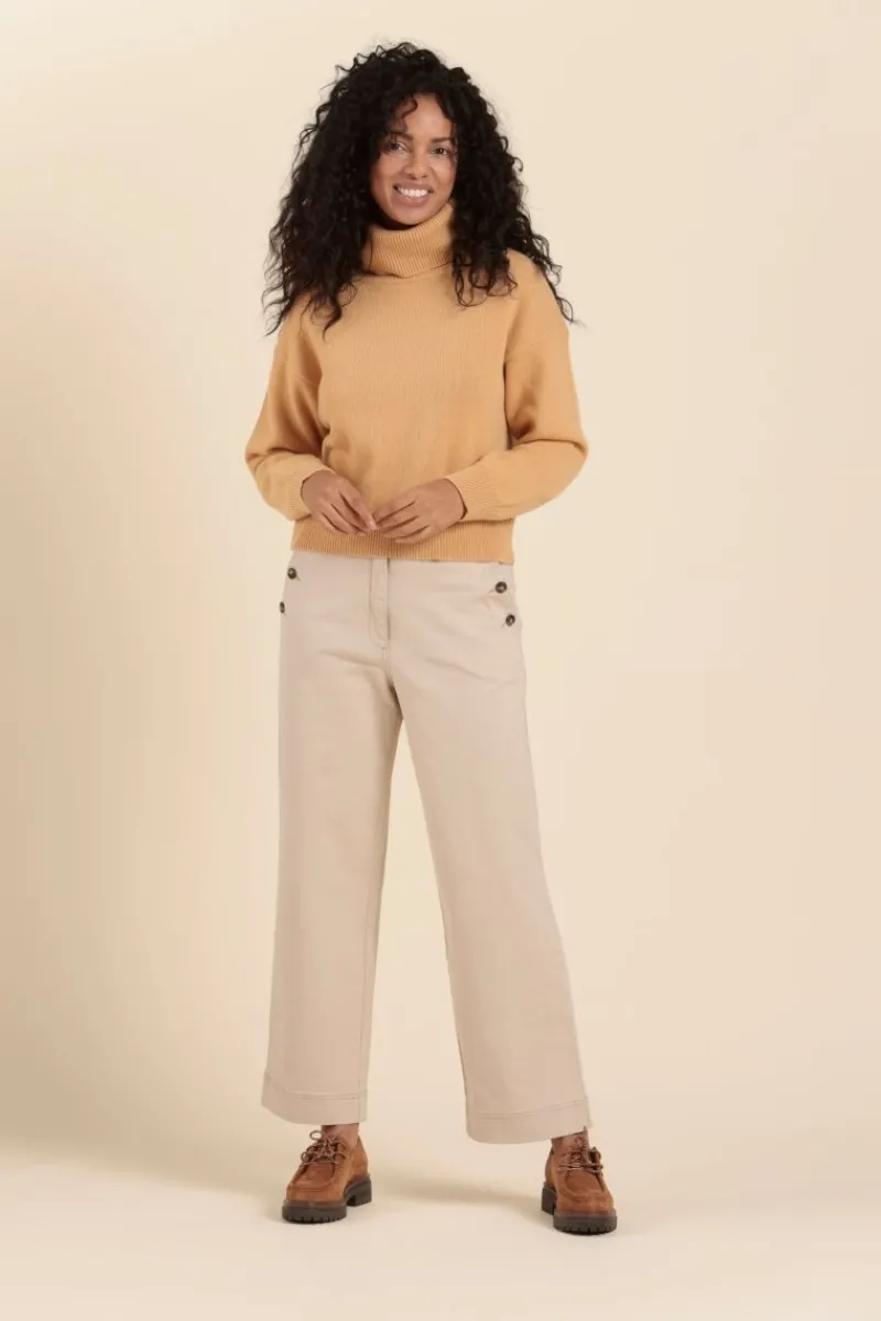 Hot pantalon PONT en coton Femme Pantalons, Jeans