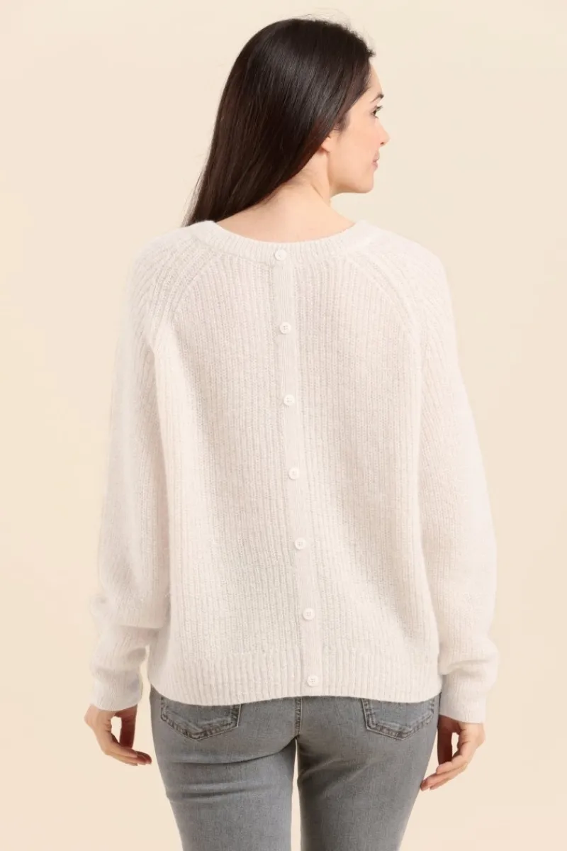 Store pull TOPAZO avec dos boutonné Femme Pulls, Cardigans