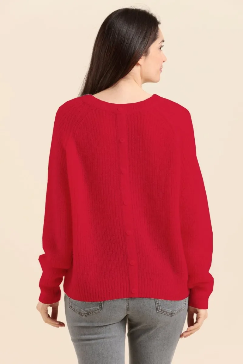 Online pull TOPAZO avec dos boutonné Femme Pulls, Cardigans