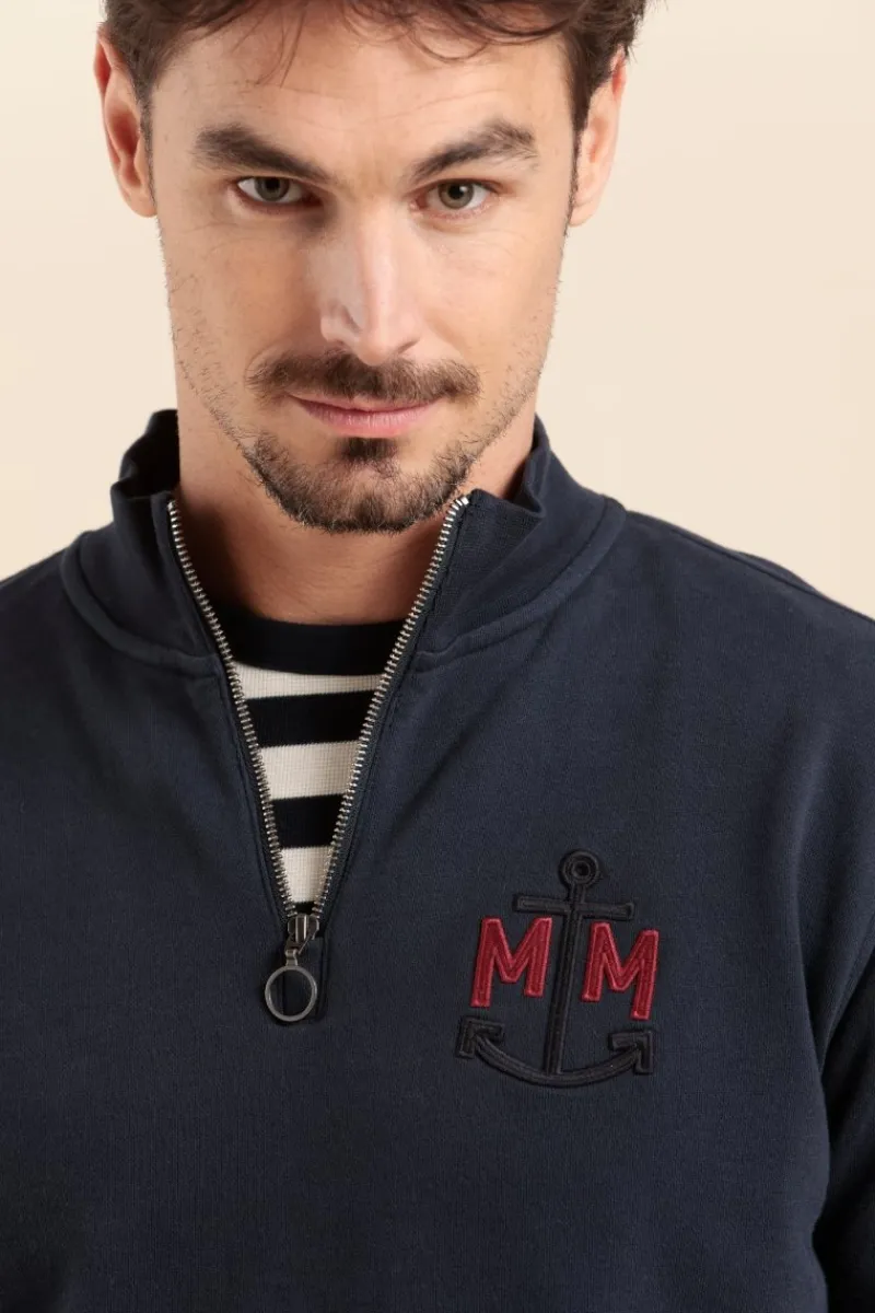 Store sweat MAICK col zippé camionneur Homme Sweats